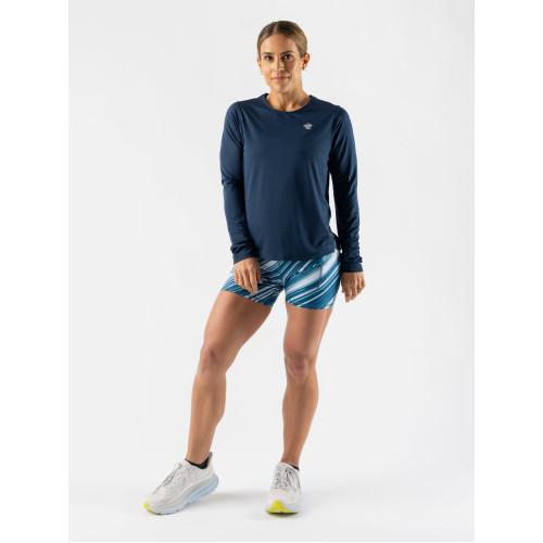 RABBIT - Women's - Race Pace Tee LS - Dress Blues